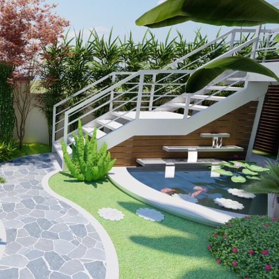 苏州庭院设计-苏州观澜丽宫别墅花园景观设计